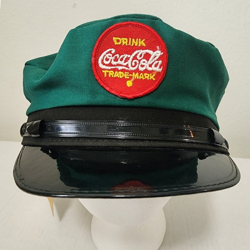 CocaCola Centennial Limited Edition Delivery Hat Green Black 1886-1986 Large NWT